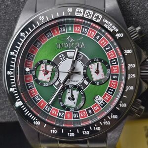 NEW 🔥🔥Invicta Speedway Casino Royale Men's Watch - 39.5mm, Black (44645) #0483